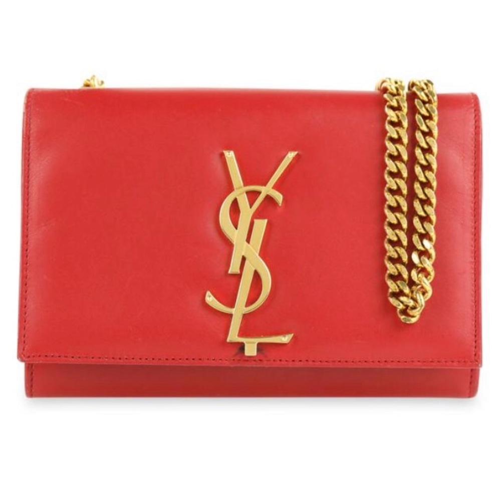 ✨Host Pick✨ Saint Laurent Red Monogram Kate Tassel